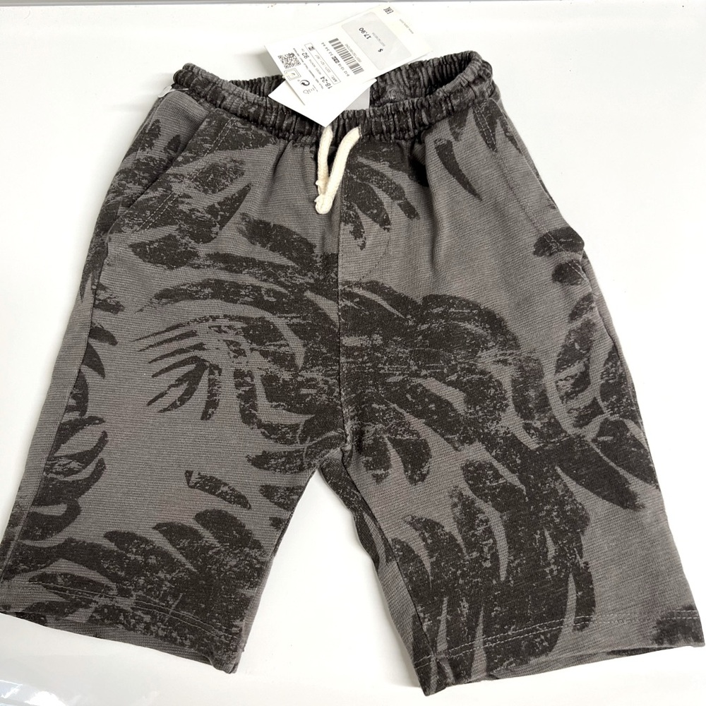 NWT Zara Palm Leaf Shorts 18-24months